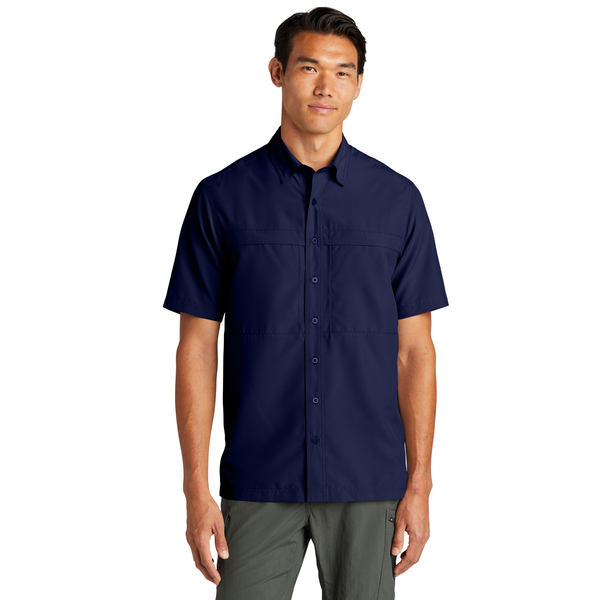 Port Authority® UV Daybreak Polyester Poplin Short Sleeve Men's Shirt