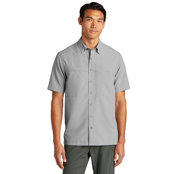 Port Authority® UV Daybreak Polyester Poplin Short Sleeve Men's Shirt
