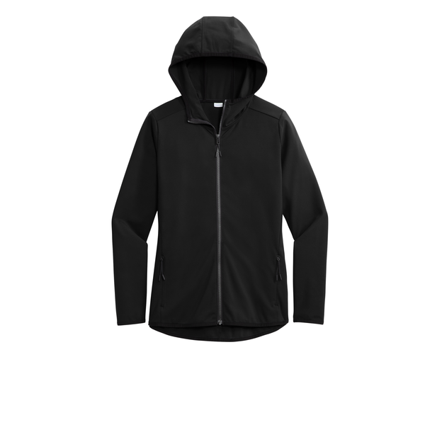 Sport-Tek® Circuit Poly Hooded Ladies' Full-Zip