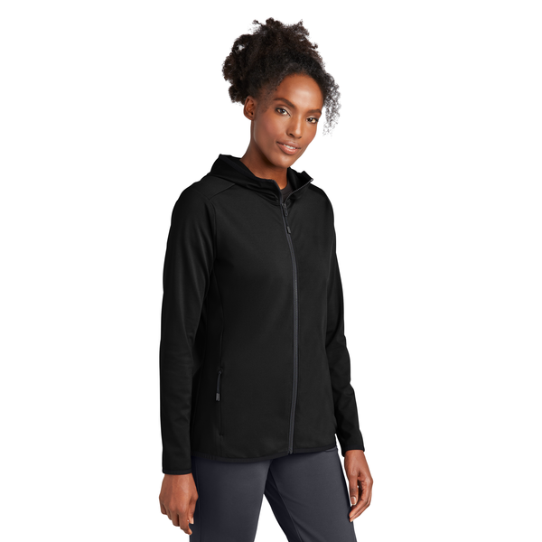 Sport-Tek® Circuit Poly Hooded Ladies' Full-Zip