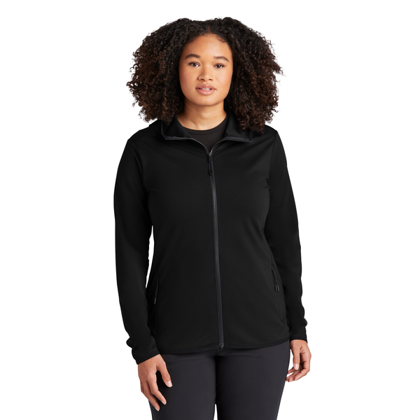 Sport-Tek® Circuit Poly Hooded Ladies' Full-Zip