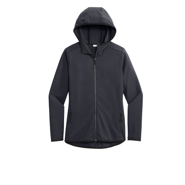 Sport-Tek® Circuit Poly Hooded Ladies' Full-Zip