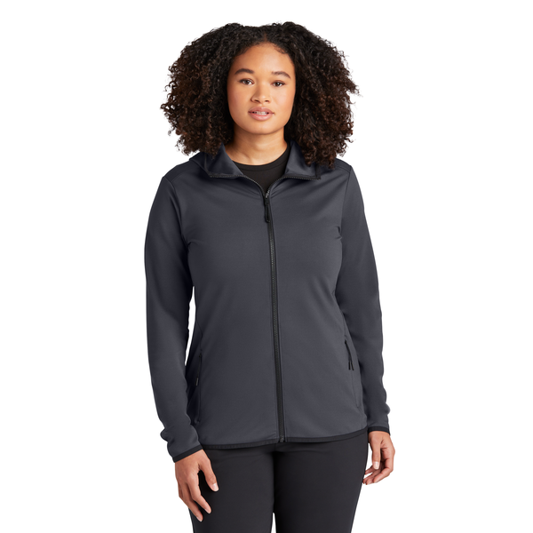 Sport-Tek® Circuit Poly Hooded Ladies' Full-Zip