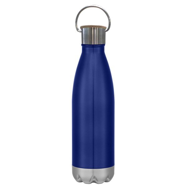 Swiggy Stainless Steel Vacuum Insulated Bottle w/ Bamboo Lid, 16oz.