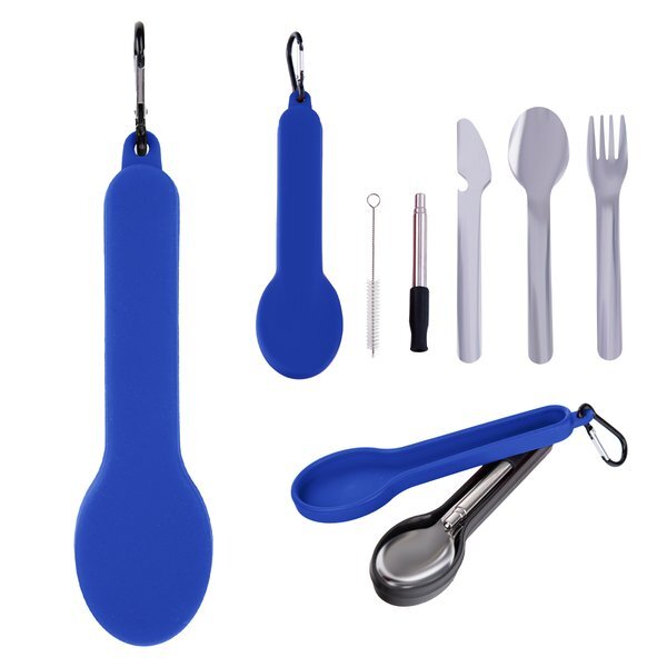 Travel Utensil Set w/ Silicone Holder