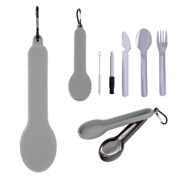 Travel Utensil Set w/ Silicone Holder