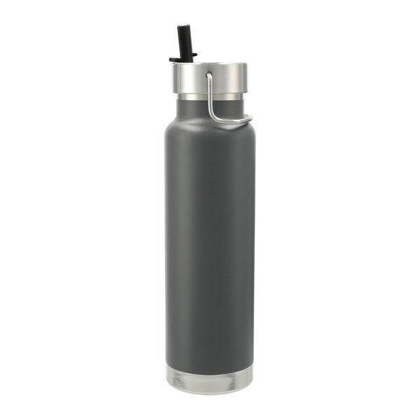 Thor Copper Vacuum Insulated Bottle w/ Flip Top Straw Lid, 25oz.