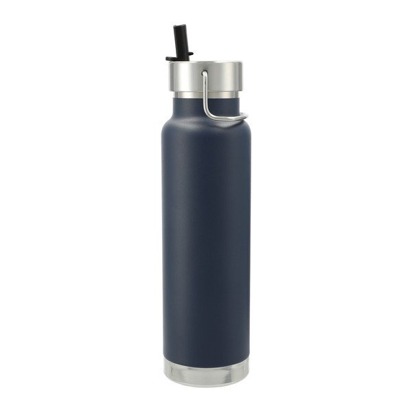 Thor Copper Vacuum Insulated Bottle w/ Flip Top Straw Lid, 25oz.