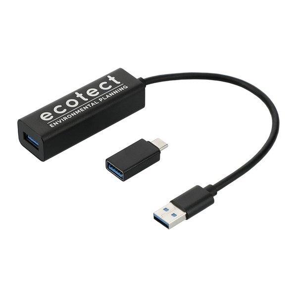 Aluminum 4-Port USB 3.0 Hub w/ Type C Adapter