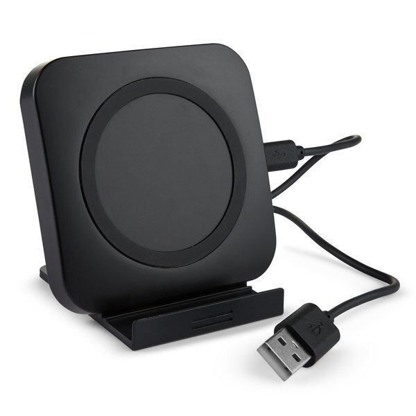 Light-Up-Your-Logo Wireless Charging Pad & Phone Stand