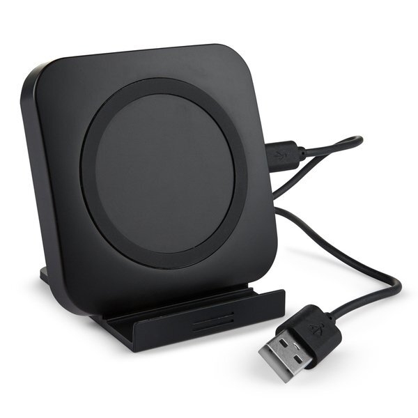 Light-Up-Your-Logo Wireless Charging Pad & Phone Stand