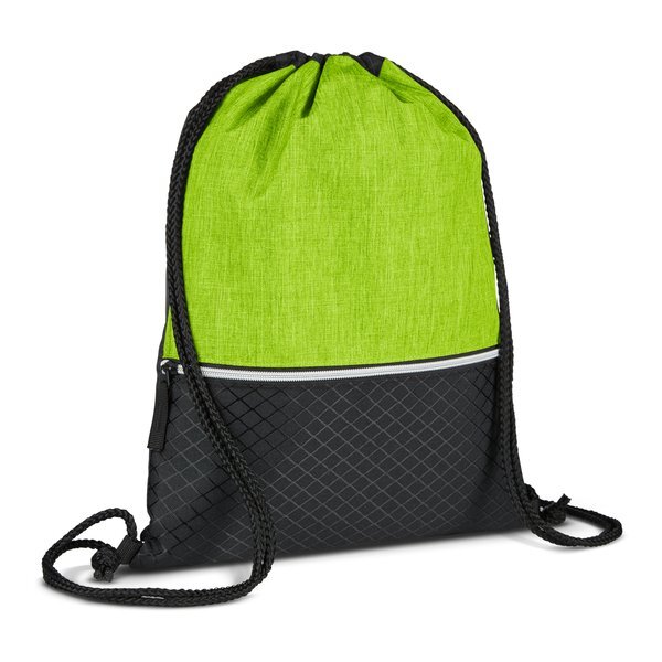 Crosshatch Heather Drawstring Backpack