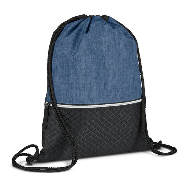 Crosshatch Heather Drawstring Backpack