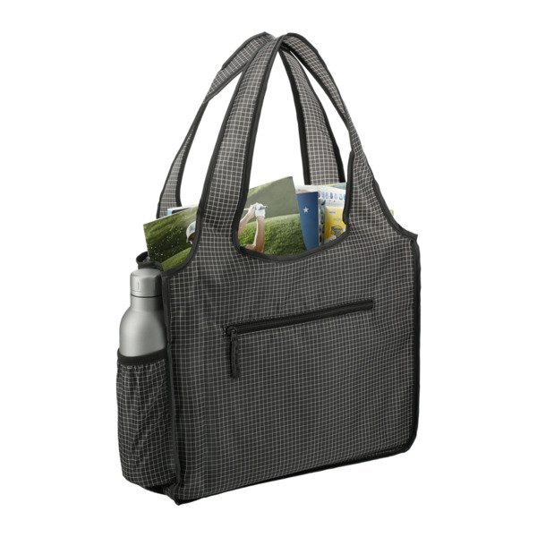 Grid Bungalow Nylon Tote