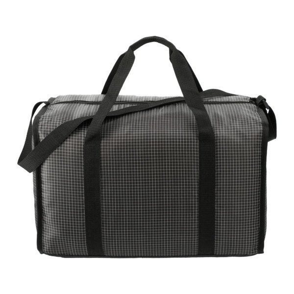 Grid Boxy Nylon Duffel