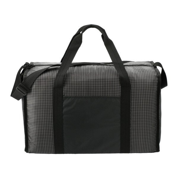 Grid Boxy Nylon Duffel