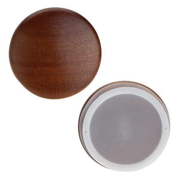 Adriano Double Wall Ceramic Tumbler w/ Wood Lid, 12oz.