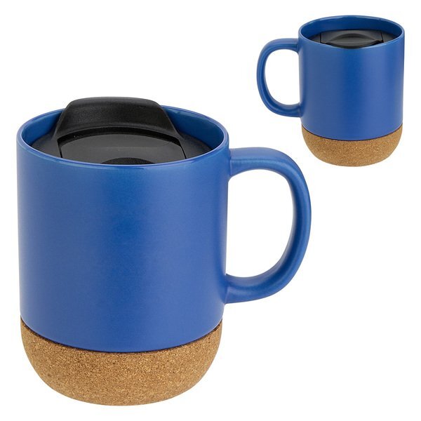 Balsamo Ceramic Mug w/ Cork Base, 12oz.