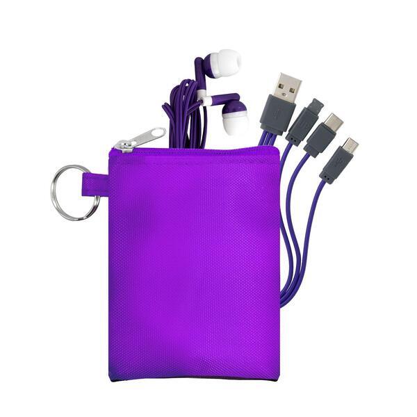 Tall Stretchy Travel Earbuds & Cable Set