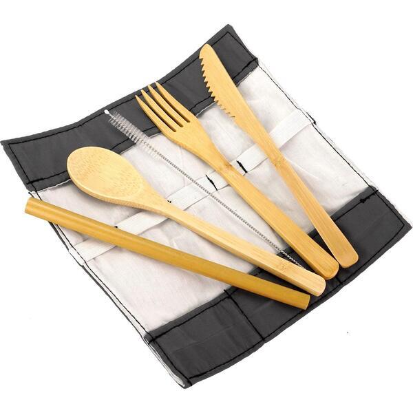 Wrapped Up Bamboo Utensil Set