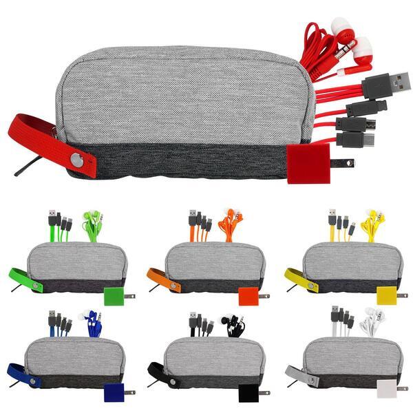 Bay Two Tone Wall Charging Travel Set