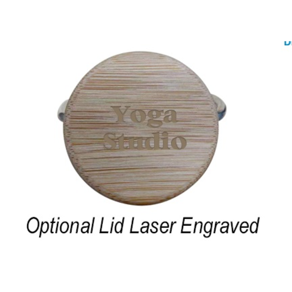 Swiggy Stainless Steel Vacuum Insulated Bottle w/ Bamboo Lid, 16oz.