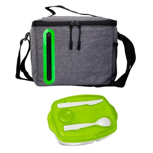 Locking Lid Oval Cooler Lunch Set