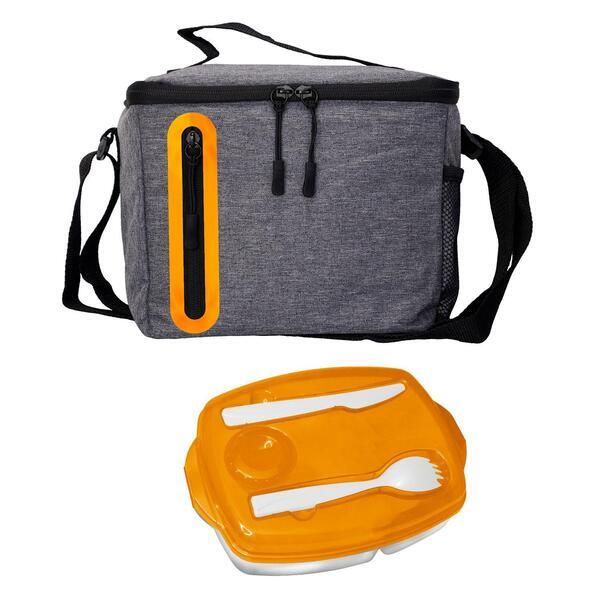 Locking Lid Oval Cooler Lunch Set