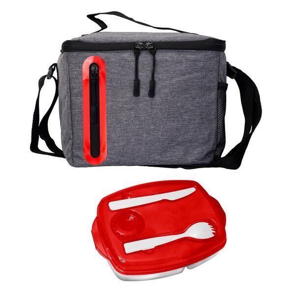 Locking Lid Oval Cooler Lunch Set
