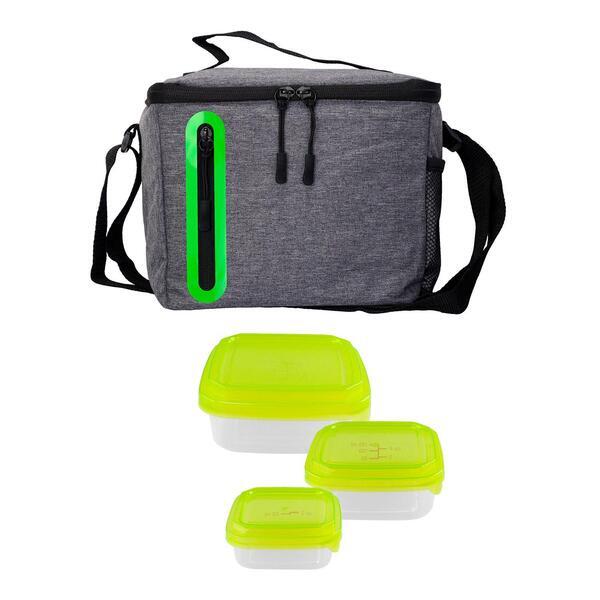 Portion Control Oval Cooler Lunch Set