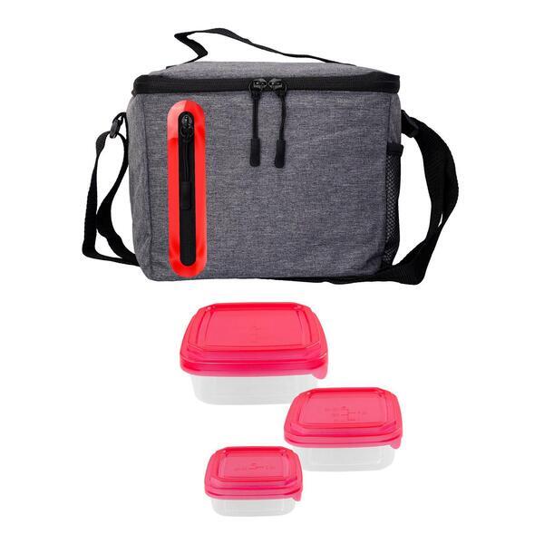 Portion Control Oval Cooler Lunch Set
