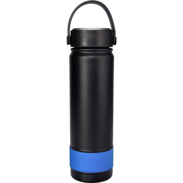 Metal Top Colorful Banded Bottle, 24 oz.