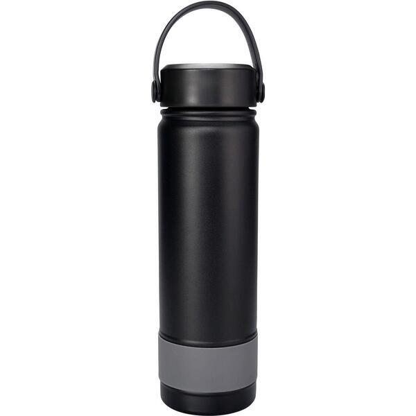 Metal Top Colorful Banded Bottle, 24 oz.