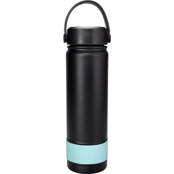 Metal Top Colorful Banded Bottle, 24 oz.