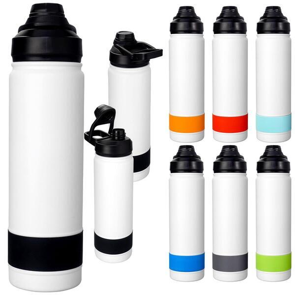 Colorful Sip Top Banded Bottle, 24oz.