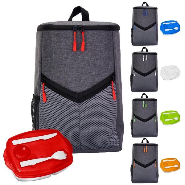Victory Locking Lid Cooler Backpack Set