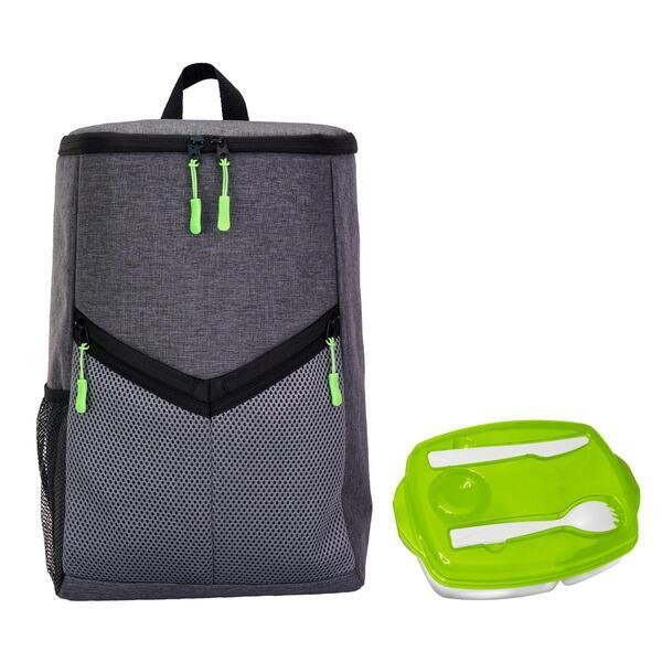 Victory Locking Lid Cooler Backpack Set