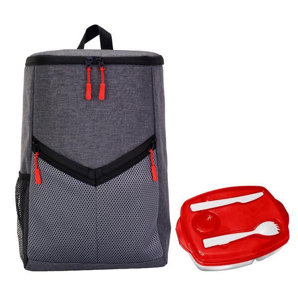 Victory Locking Lid Cooler Backpack Set