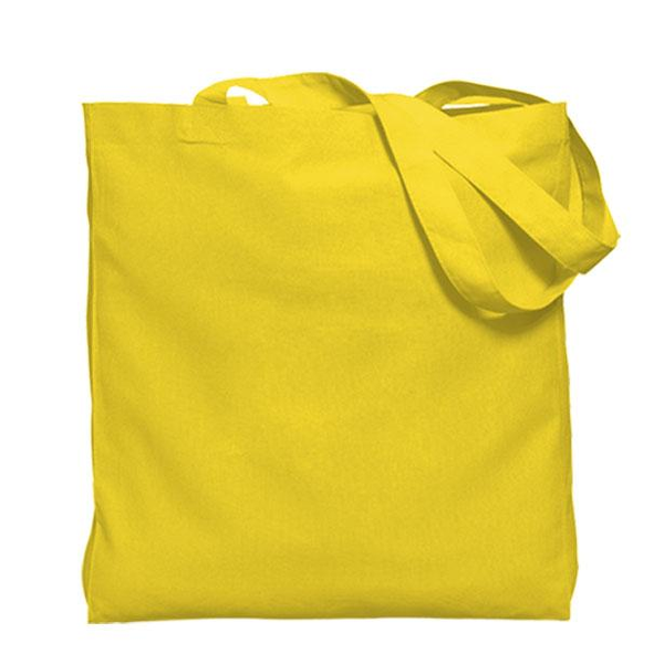 Colored Gusseted Economy Cotton Tote, 6oz.