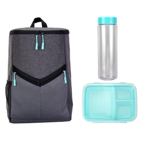 Victory Cooler Backpack Lunch & Drink Set