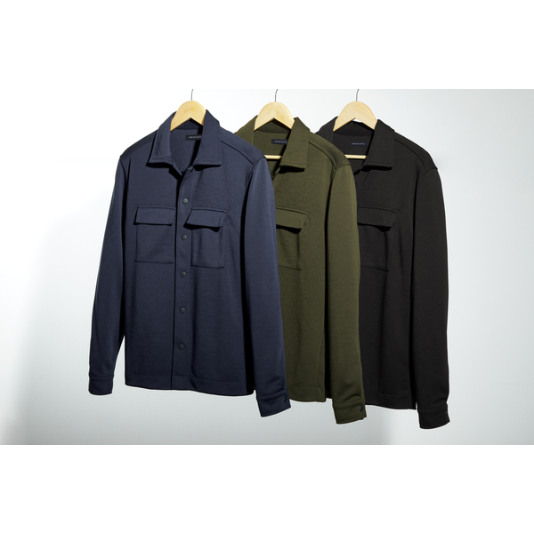 MERCER+METTLE™ Double-Knit Polyester Snap Front Men's Jacket