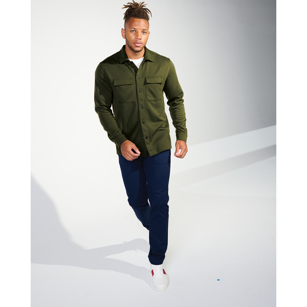 MERCER+METTLE™ Double-Knit Polyester Snap Front Men's Jacket
