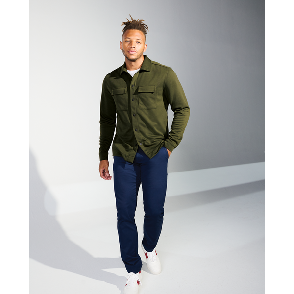 MERCER+METTLE™ Double-Knit Polyester Snap Front Men's Jacket