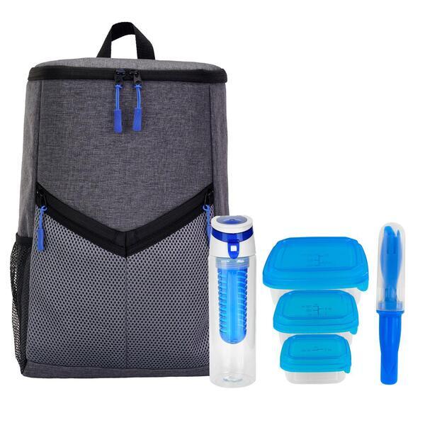 Victory Lunch & Drink Cooler Backpack Set