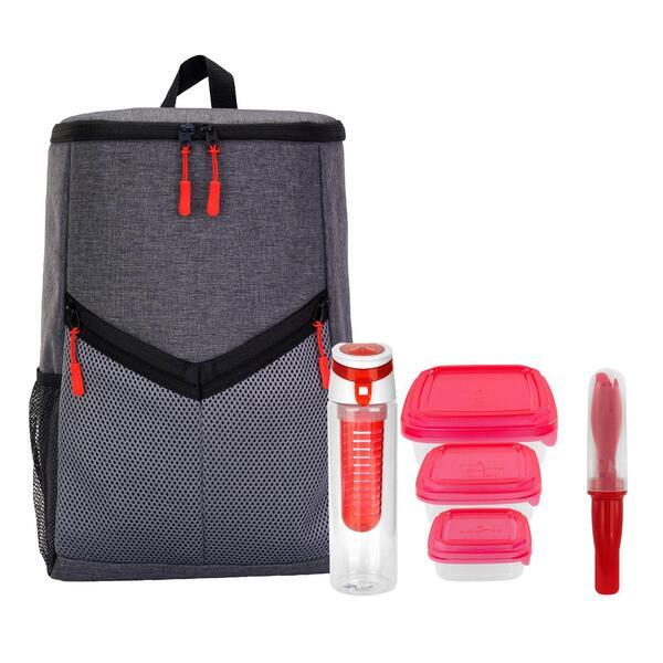 Victory Lunch & Drink Cooler Backpack Set
