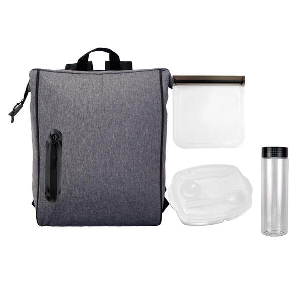 Locking Lid Sandwich & Drink Oval Lunch Cooler