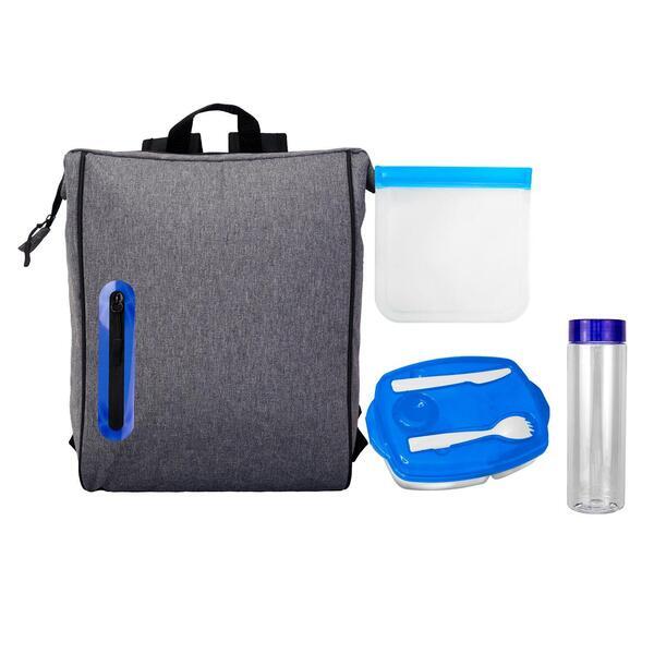 Locking Lid Sandwich & Drink Oval Lunch Cooler