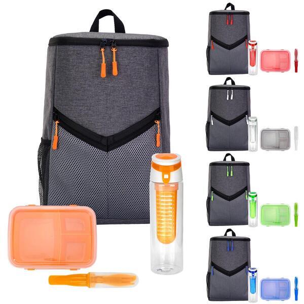 Vitory Lunch & Drink To Go Backpack Set
