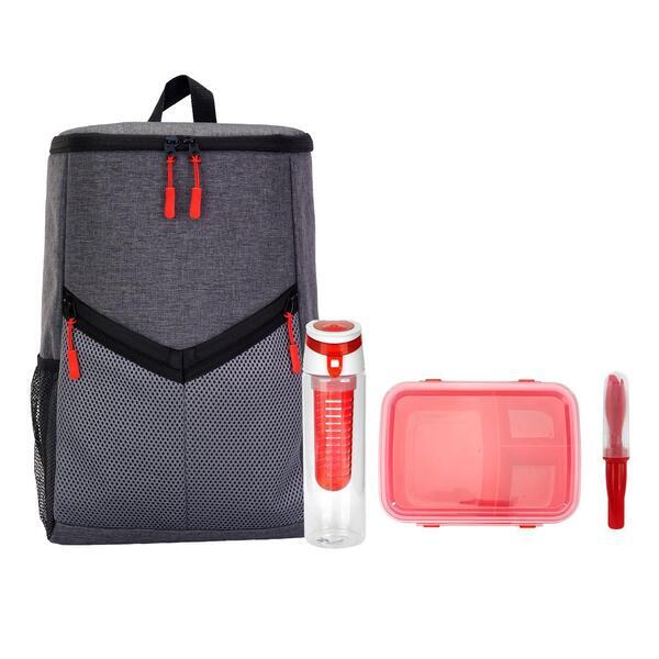Vitory Lunch & Drink To Go Backpack Set