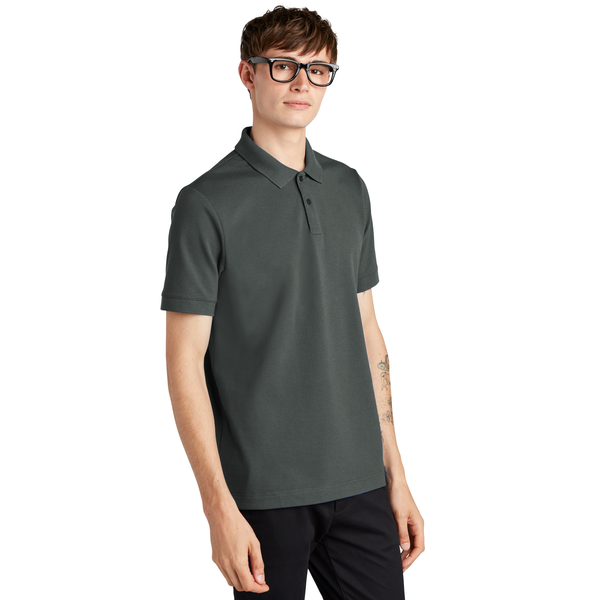 MERCER+METTLE™ Stretch Heavyweight Cotton/Poly/Spandex Pique Men's Polo